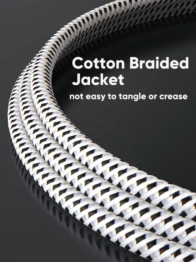 Alt view image 3 of 7 - Aux Cable (10FT/3M) 3.5 mm Audio Cable Male to Male, 1/8 Input Auxiliary Long Aux Cord for Car Extension Cable for Headphones, Car/Home Stereos, Speaker& More, Black