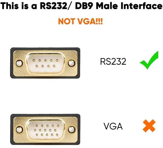 Alt view image 2 of 7 - 3.3 Feet USB to RS232 Serial Cable with Prolific PL2303 Chip, DB9 Adapter for Windows 11,10, 8.1, 8,7, Linux, Mac OS, 1M /Black
