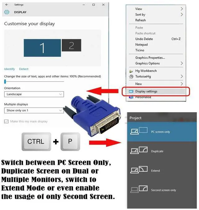 Alt view image 2 of 7 - Vszerda Virtual Display Adapter DVI DDC EDID Dummy Plug Headless Ghost Display Emulator 2560x1600p@60Hz