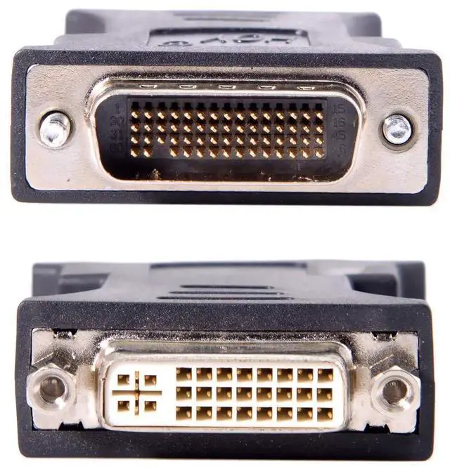 Alt view image 6 of 6 - Vszerda LFH DMS-59pin Male to DVI 24+5 Female Extension Adapter for PC Graphics Card