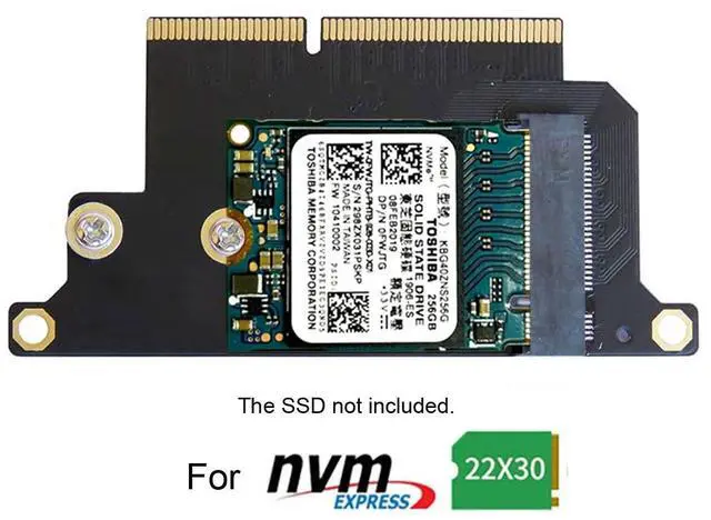 Alt view image 5 of 7 - Vszerda M.2 NGFF M-Key NVME SSD Convert Card fit for Pro 2016 2017 13" A1708 A1707 A1706