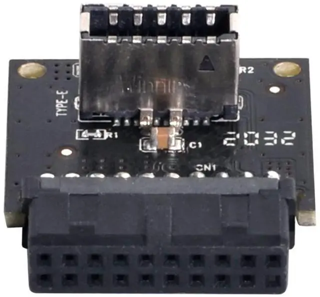 Alt view image 4 of 7 - Vszerda USB 3.1 Front Panel Socket Type-E to USB 3.0 20Pin Header Male Extension Adapter for Motherboard