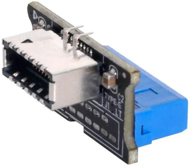 Main image of Vszerda Vertical USB 3.1 Front Panel Socket Key-A Type-E to USB 3.0 20Pin Header Male Extension Adapter for Motherboard