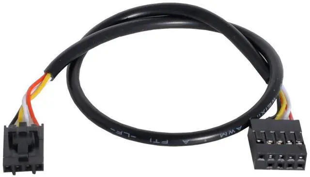 Alt view image 2 of 5 - Vszerda Motherboard 9pin USB 2.0 Header 1 to 2 Female Extension Cable HUB Connector Adapter Port Multilier