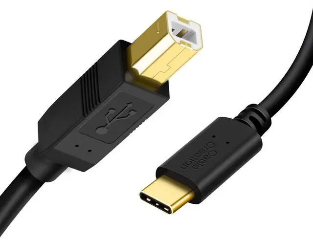 Main image of USB B to USB C Cable 15FT/4.5M, Printer Cable to USB C, Type B to Type C Cord Compatible with Most USB-B Port Printers, MacBook Pro/Air, Yamaha Midi Controller/Keyboard, etc.