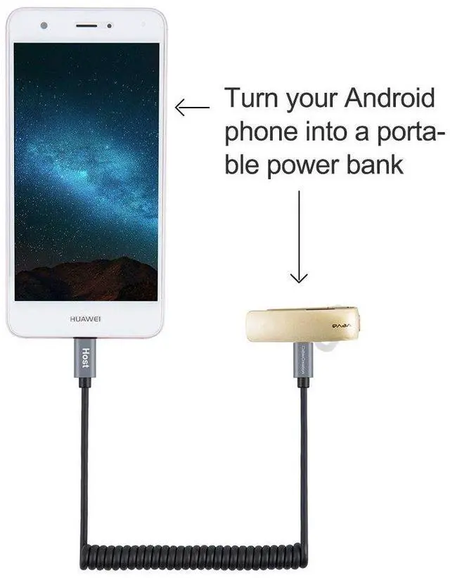 Alt view image 3 of 7 - Micro USB to Micro USB Coiled Cable 0.56ft to 4ft, Coiled Micro OTG Cable with Gold Plated Connector Aluminium Shell Works for Raspberry Pi Zero, Smart Phones, DJI Remote, Black