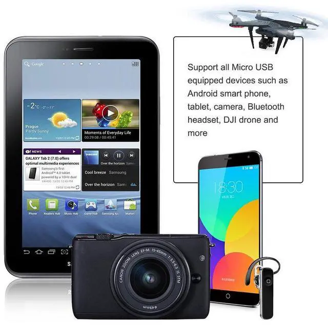 Alt view image 6 of 7 - Micro USB to Micro USB Coiled Cable 0.56ft to 4ft, Coiled Micro OTG Cable with Gold Plated Connector Aluminium Shell Works for Raspberry Pi Zero, Smart Phones, DJI Remote, Black