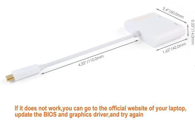 Alt view image 5 of 6 - USB C to HDMI VGA Adapter, Type C to HDMI 4K VGA 1080P Converter, Compatible with iPhone 15 Plus/15 Pro Max, Galaxy S22 Ultra, MacBook Pro, iPad Pro 2020, Chromebook Pixel, XPS 13