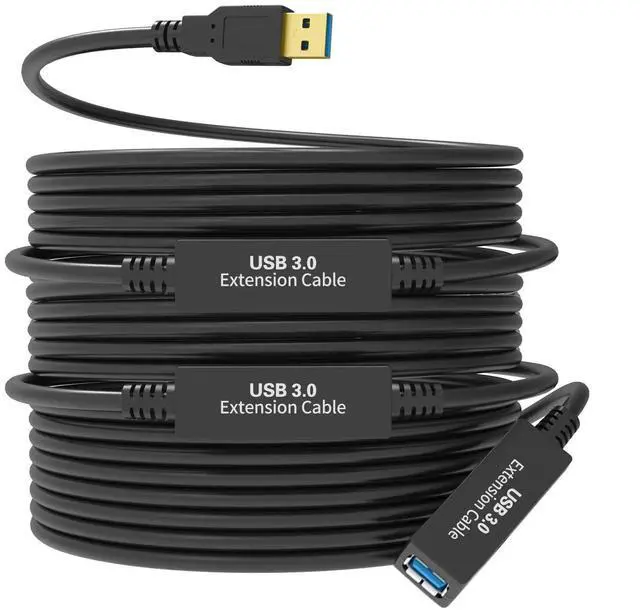 Main image of 75FT USB 3.0 Active Extension Cable, USB 3.0 Extension Cord A-Male to A-Female, With High-Speed Data Signal Amplifier, Compatible With Quest 3.VR,Rift.360 Kinect. Xbox,Webcam.PS4 HD Camera or More