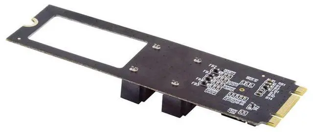 Main image of Vszerda NGFF Key B+M PCI Express to SATA 3.0 6Gbps Dual Ports Vertical Adapter Converter Hard Drive Extension Card JMB582 2280