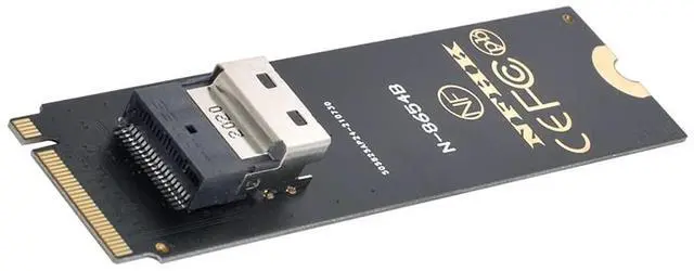 Main image of Vszerda NGFF M-Key NVME to U.2 U2 Kit SFF-8639 to SFF-8654 Slimline SAS PCIe SSD Adapter for Mainboard