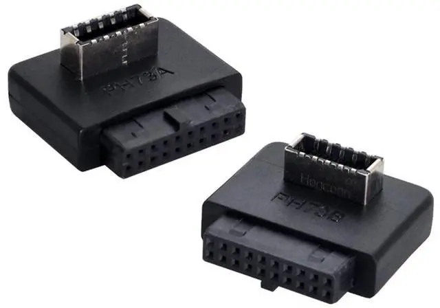 Main image of Vszerda 2pcs USB 3.1 Front Panel Socket Key-A Type-E to USB 3.0 20Pin Header Male Extension Adapter for Motherboard