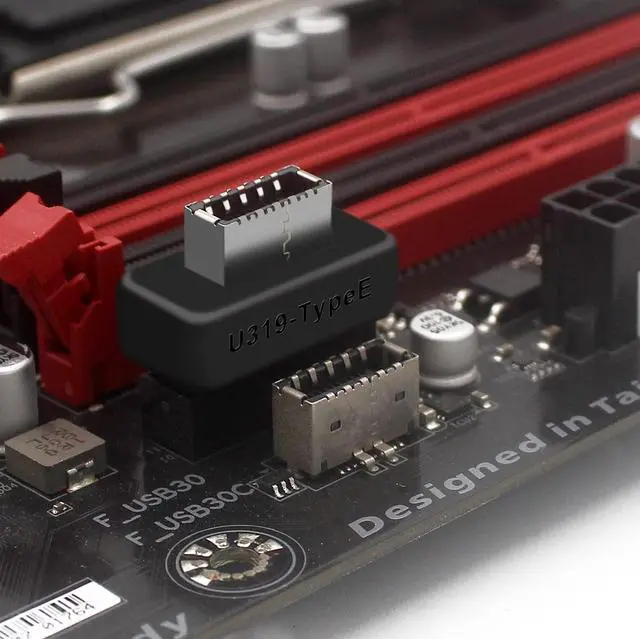 Alt view image 5 of 7 - Vszerda Overmold USB 3.1 Front Panel Socket Key-A Type-E to USB 3.0 20Pin Header Male Extension Adapter