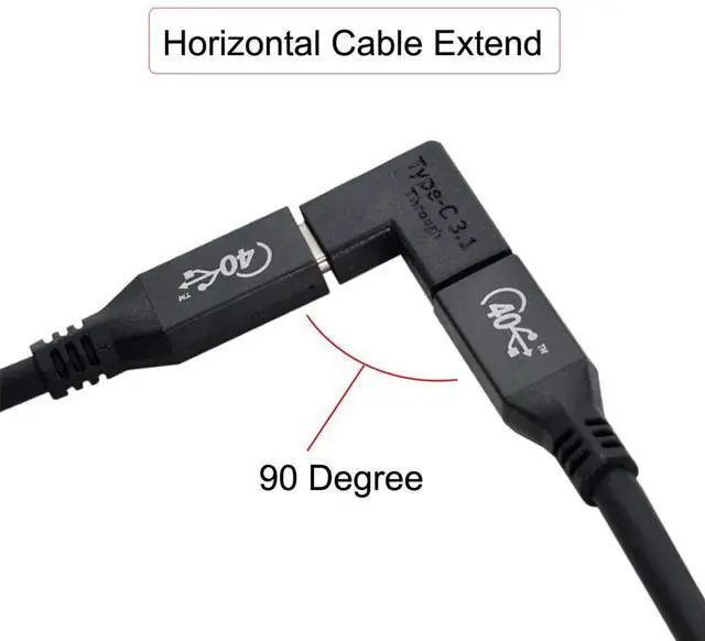 Alt view image 4 of 7 - Vszerda 3pcs/lot USB 3.1 Type C Male Female to USB-C Female Power Data 10Gbps Adapter for NS Switch & Phone