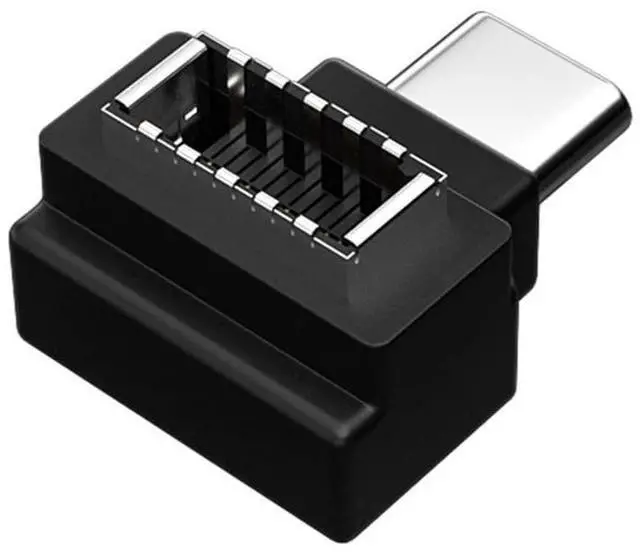 Alt view image 7 of 7 - Vszerda 3pcs USB 3.1 Front Panel Header Female Type-E to Male Type-A & Type-C USB-C Motherboard Extension Data Angled Adapter