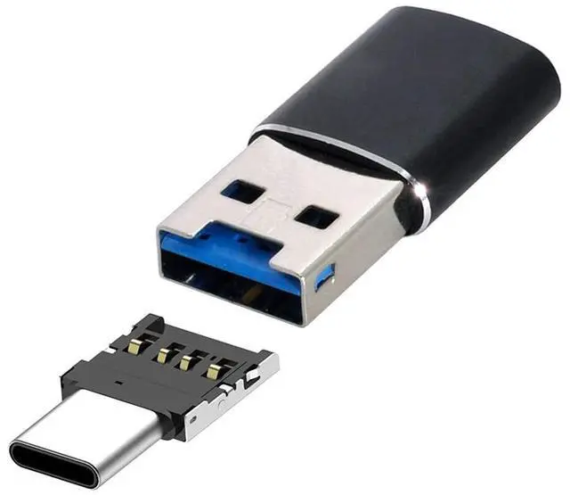 Alt view image 5 of 7 - Vszerda USB 3.0 to Micro SD SDXC TF Card Reader with Micro Type-C USB-C OTG Adapter for Tablet/Cell Phone