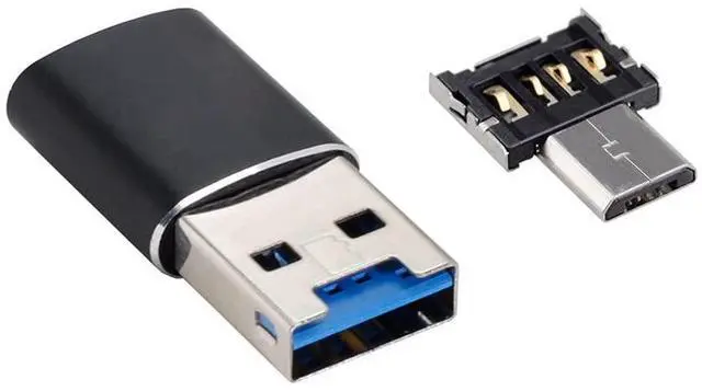 Alt view image 3 of 6 - Vszerda USB 3.0 to Micro SD SDXC TF Card Reader with Micro USB 5pin OTG Adapter for Tablet/Cell Phone