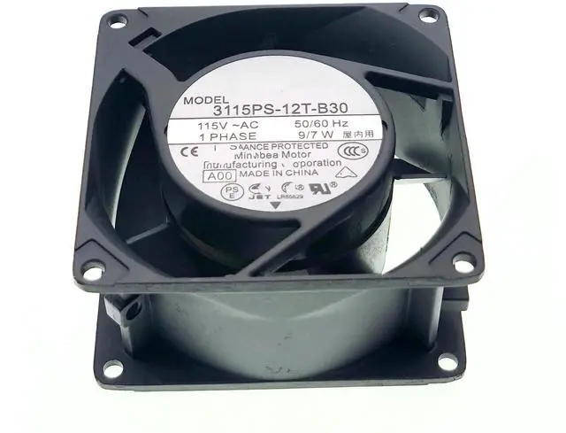Alt view image 3 of 7 - New Cooling Fan for 3115PS-12T-B30 115V-AC 50/60HZ 9/7W 3200RPM 8CM 8038 Size80 * 80 * 38mm.