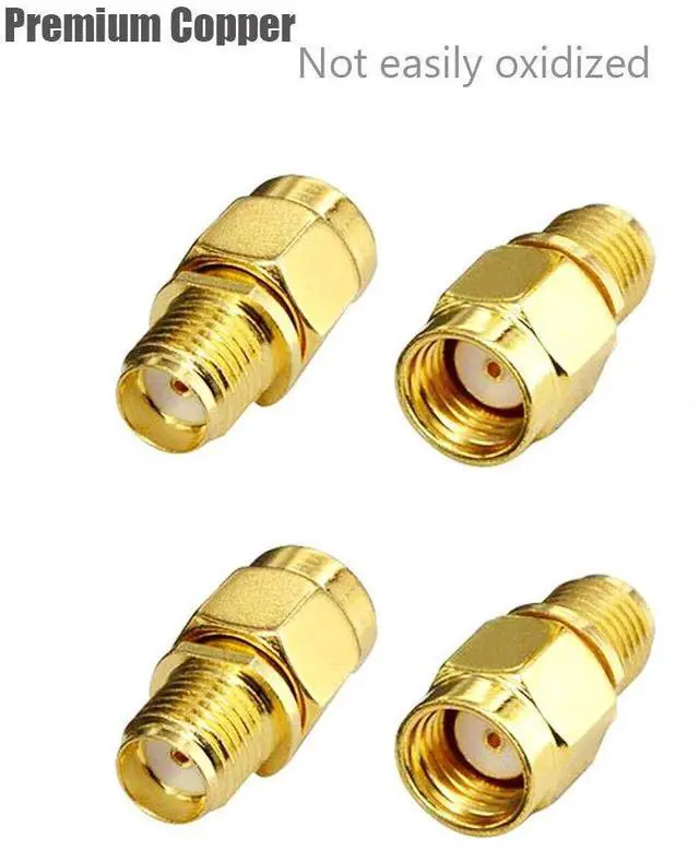 Alt view image 4 of 4 - Vszerda 8Pcs RF Coaxial Adapter SMA Female to RP-SMA Male Adapter for Antennas Wireless LAN Devices Coaxial Cable Signal Booster Repeaters Ham Radio Extension Cable FPV Drone