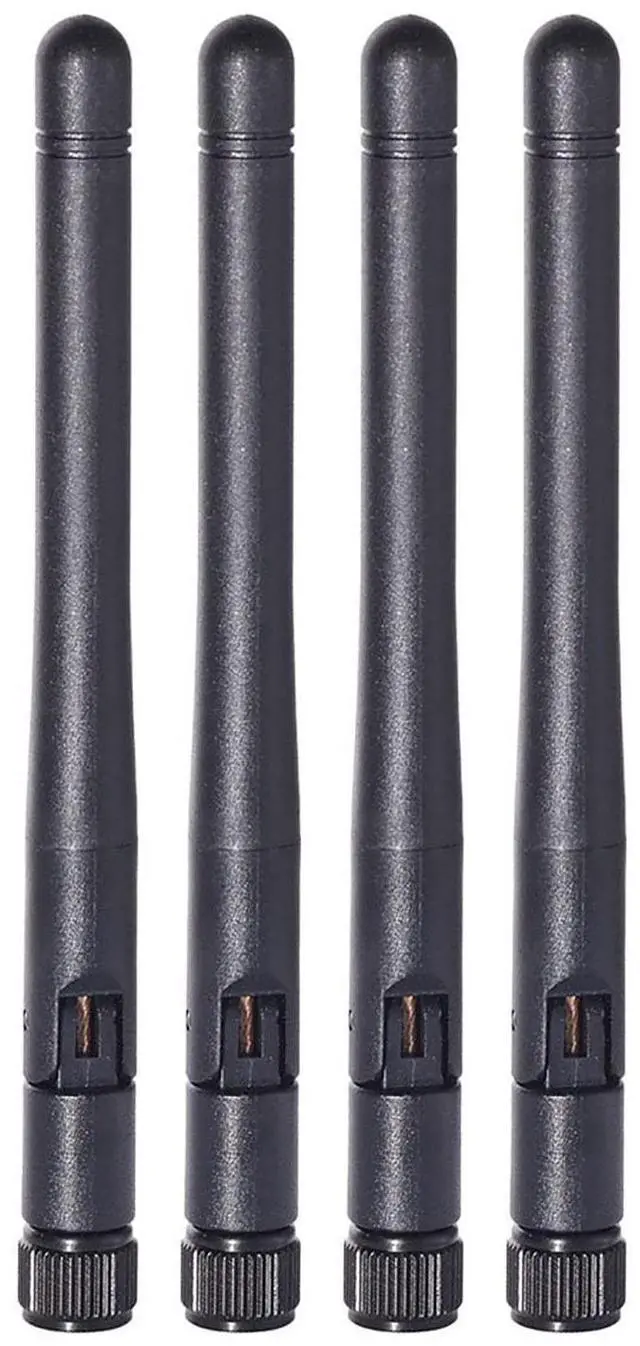Main image of Vszerda Dual Band WiFi Antenna 2.4GHz 5/5.8GHz 3dBi SMA Male Antenna(4-Pack)for Wireless Vedio Security IP Camera Recorder Surveillance Recorder Truck Trailer Rear View Backup Camera Reversing Monitor