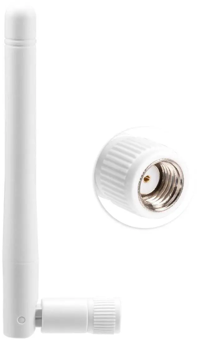 Alt view image 5 of 7 - Vszerda External WiFi Antenna RP-SMA 2.4GHz 5GHz 5.8GHz 3dBi Dual Band Wireless Antennas Replacement for WiFi Router Security IP Camera Access Point USB WiFi Adapter