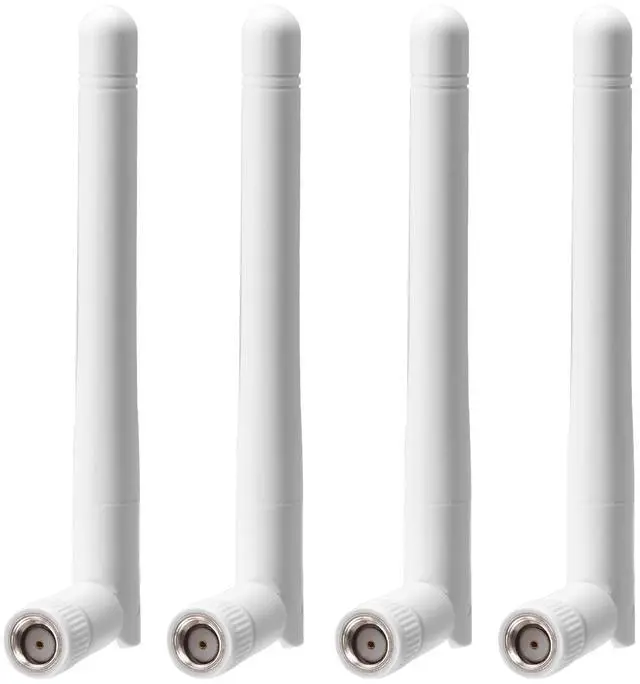 Main image of Vszerda External WiFi Antenna RP-SMA 2.4GHz 5GHz 5.8GHz 3dBi Dual Band Wireless Antennas Replacement (4-Pack) for WiFi Router Security IP Camera Access Point USB WiFi Adapter