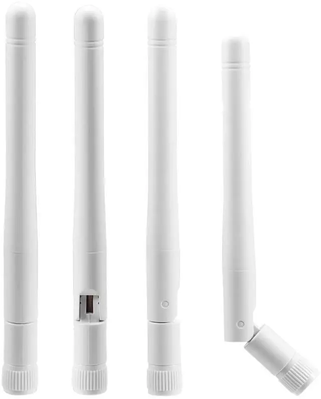Alt view image 4 of 7 - Vszerda External WiFi Antenna RP-SMA 2.4GHz 5GHz 5.8GHz 3dBi Dual Band Wireless Antennas Replacement (4-Pack) for WiFi Router Security IP Camera Access Point USB WiFi Adapter