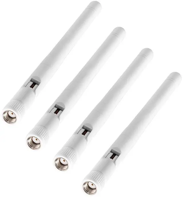 Alt view image 5 of 7 - Vszerda External WiFi Antenna RP-SMA 2.4GHz 5GHz 5.8GHz 3dBi Dual Band Wireless Antennas Replacement (4-Pack) for WiFi Router Security IP Camera Access Point USB WiFi Adapter