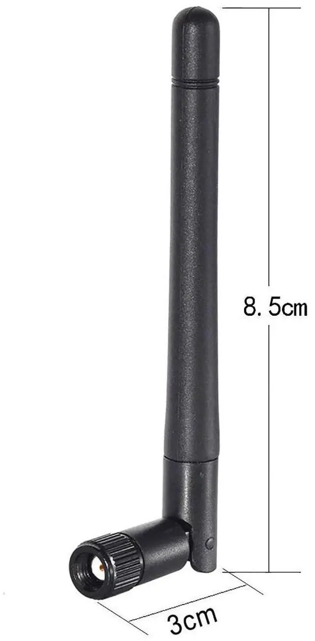 Alt view image 5 of 7 - Vszerda Dual Band WiFi 2.4GHz 5GHz 5.8GHz 3dBi MIMO RP-SMA Male Antenna (4-Pack) for WiFi Router Wireless Network Card USB Adapter Security IP Camera Video Surveillance Monitor