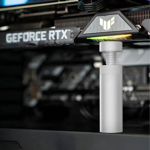 Alt view image 6 of 6 - Vszerda GPU Support Bracket, Adjustable Height Vertical GPU Sag Bracket with Magnet and Non-Slip Sheet, GPU Brace for Prevent Universal Video Card Sag Holder, M