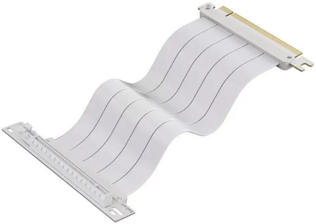 Main image of Vszerda PCI-E 4.0 Riser Cable, PCIe 4.0 X16 High Speed Flexible GPU Riser Cable with PCI Express Port for GPU Extension Card, Length 25cm (White)