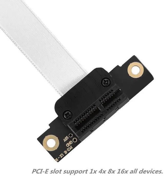 Alt view image 6 of 6 - BUCIER PCI-e PCI Express 1X Expander Extension Cable, Silver-Plated Shield Foldable, Full-Speed, Stable, Lossless Signal (5cm)