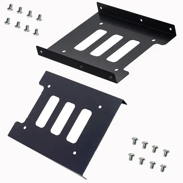 Main image of Vszerda SSD Bracket 2.5 to 3.5 Mounting Bracket Hard Disk Adapter (2 Pack) (Black)