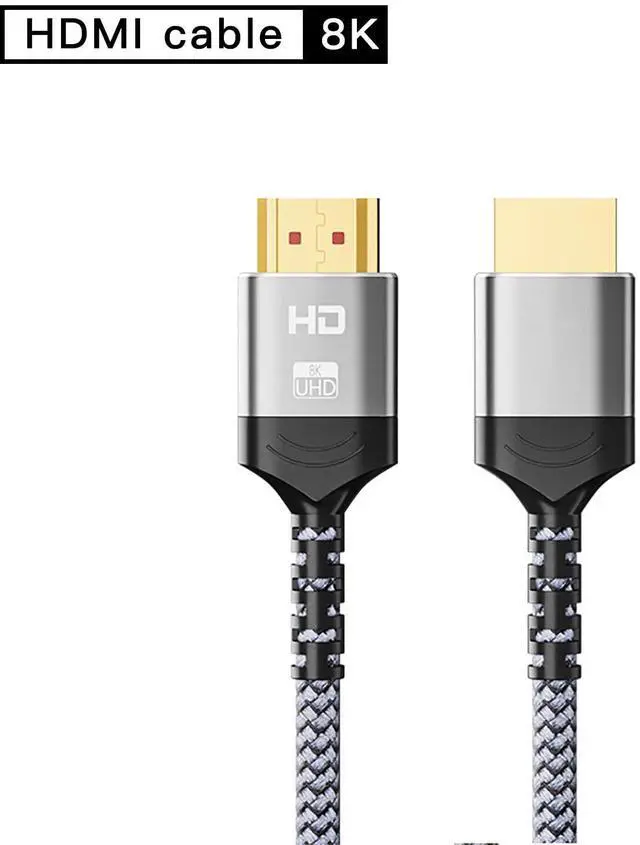 Alt view image 7 of 7 - Vszerda 8K HDMI to HDMI Cable, Certified Ultra High Speed HDMI Cable 4K@240Hz, 8K@60Hz, HDMI 2.1, 5 Feet, 48Gbps, Aluminum Shell, Nylon Braided