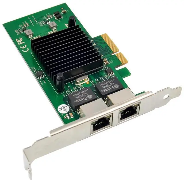 Alt view image 4 of 7 - Dual-Port PCIe X4 Gigabit Network Card 1000M PCI Express Ethernet Adapter with Intel 82576 Two Ports LAN NIC Card for Support PXE SR-IOV for Windows/Windows Server/Linux/Freebsd/DOS with Low Profile