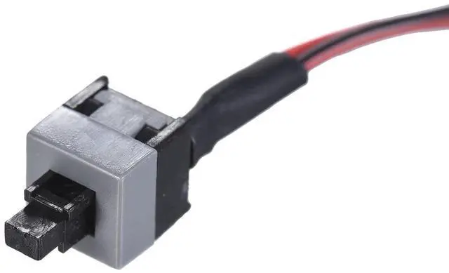 Alt view image 5 of 6 - Vszerda 3 Pack 2 Pin SW PC Desktop Power Cable On/Off Push Button ATX Computer Switch Cord 50CM