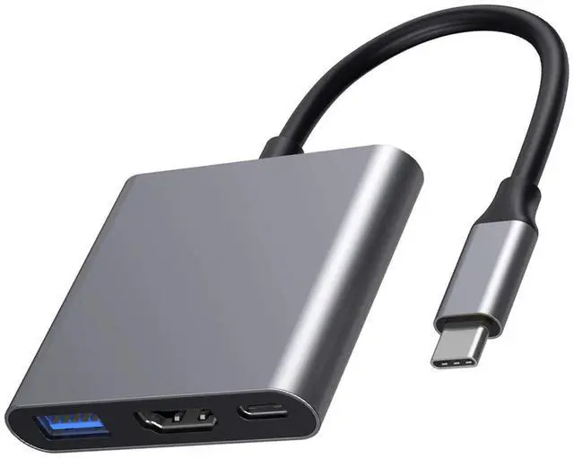 Main image of Vszerda USB C to HDMI Multi-Port Adapter, Digital AV Multi-Port Adapter with 4K HDMI & USB 3.0 & 87W Type C Fast Charging Port for MacBook Pro/Air, Microsoft, Samsung and More