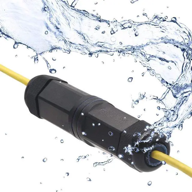 Alt view image 4 of 7 - Vszerda Waterproof RJ45 Coupler IP68, CAT6/CAT5E/CAT5 Female to Female Coupler Connector Shielded 8Pin for Outdoor Ethernet LAN Cable 2-Pack, 5.3 in