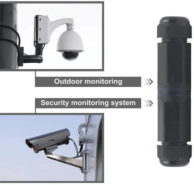 Alt view image 5 of 6 - Vszerda IP68 Waterproof Ethernet Coupler 1000Mbps, CAT6/CAT5E/CAT5 Female to Female Adapter PoE, Shielded Outdoor RJ45 Connector 5-Pack