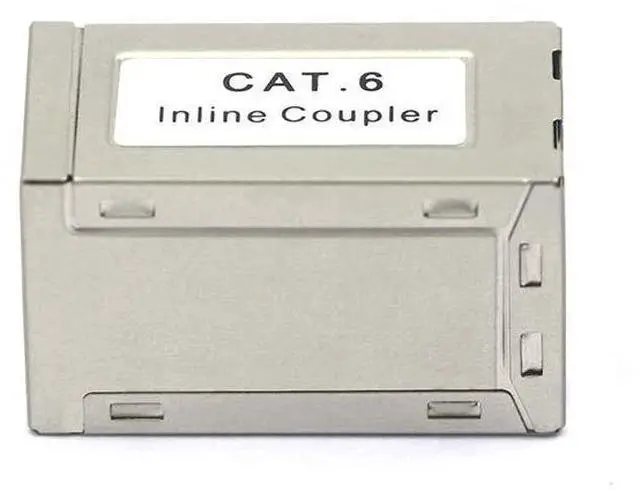 Alt view image 6 of 7 - Vszerda RJ45 Cat6 Coupler Shielded 10-Pack, Ethernet Cable Extender CAT6/CAT5E/CAT5 Inline Coupler PoE Female to Female Connector in Silver