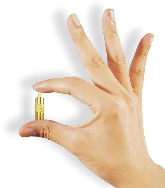 Alt view image 3 of 6 - Vszerda F-Type Female to RCA Male Coaxial Cable Audio Adapter Gold Plated Connector, 2-Pack