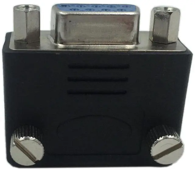 Alt view image 5 of 6 - Vszerda 90 Degree DB9 9 Pin RS 232 Male to Female Serial Gender Changer Extension Cable Converter Adapter Coupler