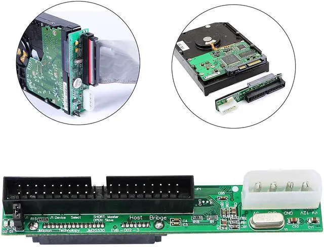 Alt view image 7 of 7 - Vszerda SATA Female to 40 pin Male 3.5 inch IDE Adapter for PC to SATA Hard Drive Interface Adapter