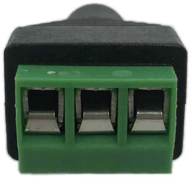 Alt view image 3 of 7 - Vszerda 3.5mm Stereo Audio Video Female Jack to 3 Screw Terminal Female Headphone Replacement Solderless Balum Converter Adapter (2-Pack)