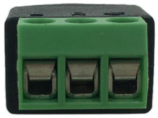 Alt view image 4 of 7 - Vszerda 3.5mm 3 Pole Stereo Audio Video Male to 3 Screw Terminal Female Double Track Headphone Replacement Solderless Balum Converter Adapter (2-Pack)