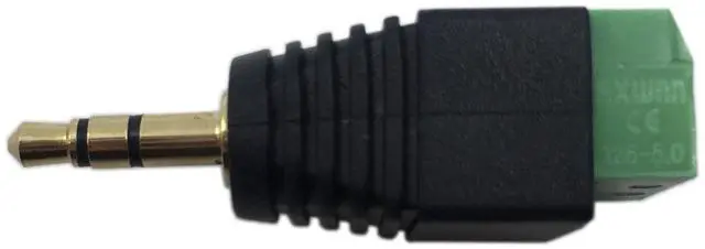 Alt view image 7 of 7 - Vszerda 3.5mm 3 Pole Stereo Audio Video Male to 3 Screw Terminal Female Double Track Headphone Replacement Solderless Balum Converter Adapter (2-Pack)