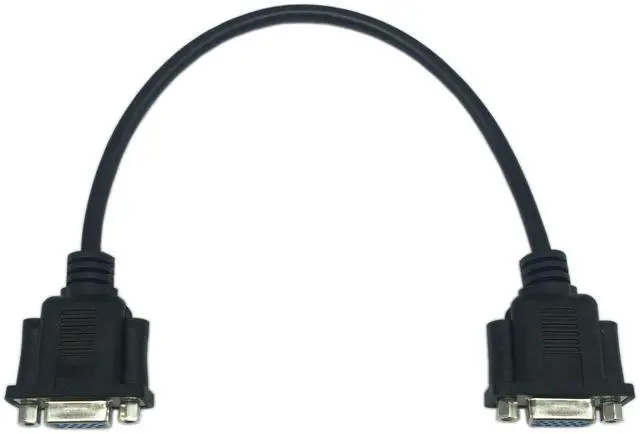 Alt view image 7 of 7 - Vszerda 1ft VGA SVGA 15 Pin HD15 Female to Female Gender Changer Adapter Extension Video Monitor Cable for PC Laptop TV Porjectorff