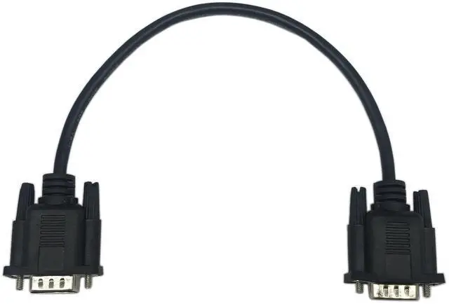 Alt view image 3 of 7 - Vszerda 1ft VGA SVGA 15 Pin HD15 Male to Male Adapter Video Monitor Cable for PC Laptop TV Porjector(mm)