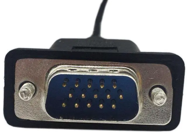 Alt view image 7 of 7 - Vszerda 1ft VGA SVGA 15 Pin HD15 Male to Male Adapter Video Monitor Cable for PC Laptop TV Porjector(mm)