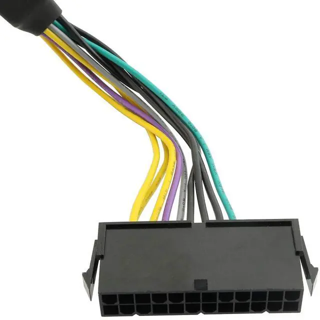 Alt view image 4 of 5 - Vszerda 11 Inch 24-Pin to 8-Pin 18AWG ATX PSU Power Supply Adapter Cable for Motherboards 2PCS